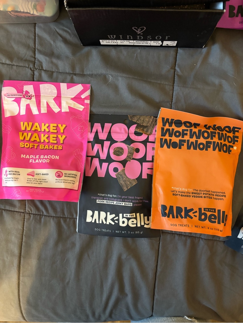 Bark in the Belly Dog Treat Variety Pack - Maple bacon, pork & sweet potato